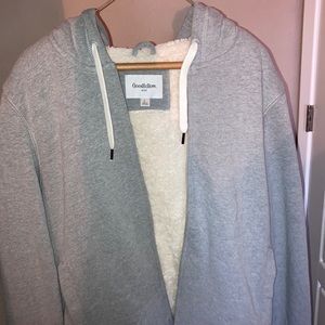 Men’s Sherpa Lined Hooded Fleece Jacket